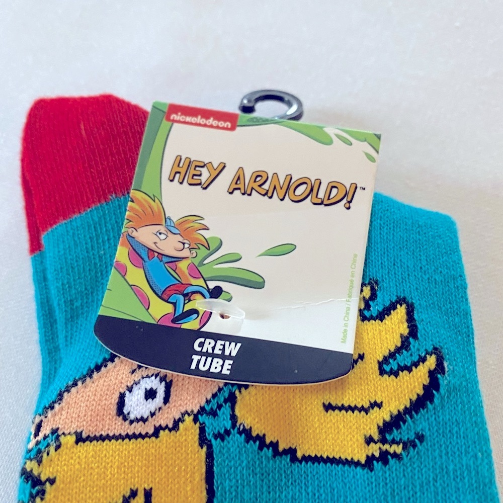 Nickelodeon Men’s crew tube Arnold.  NWT., fits shoe sizes 10-13. - Picture 5 of 11